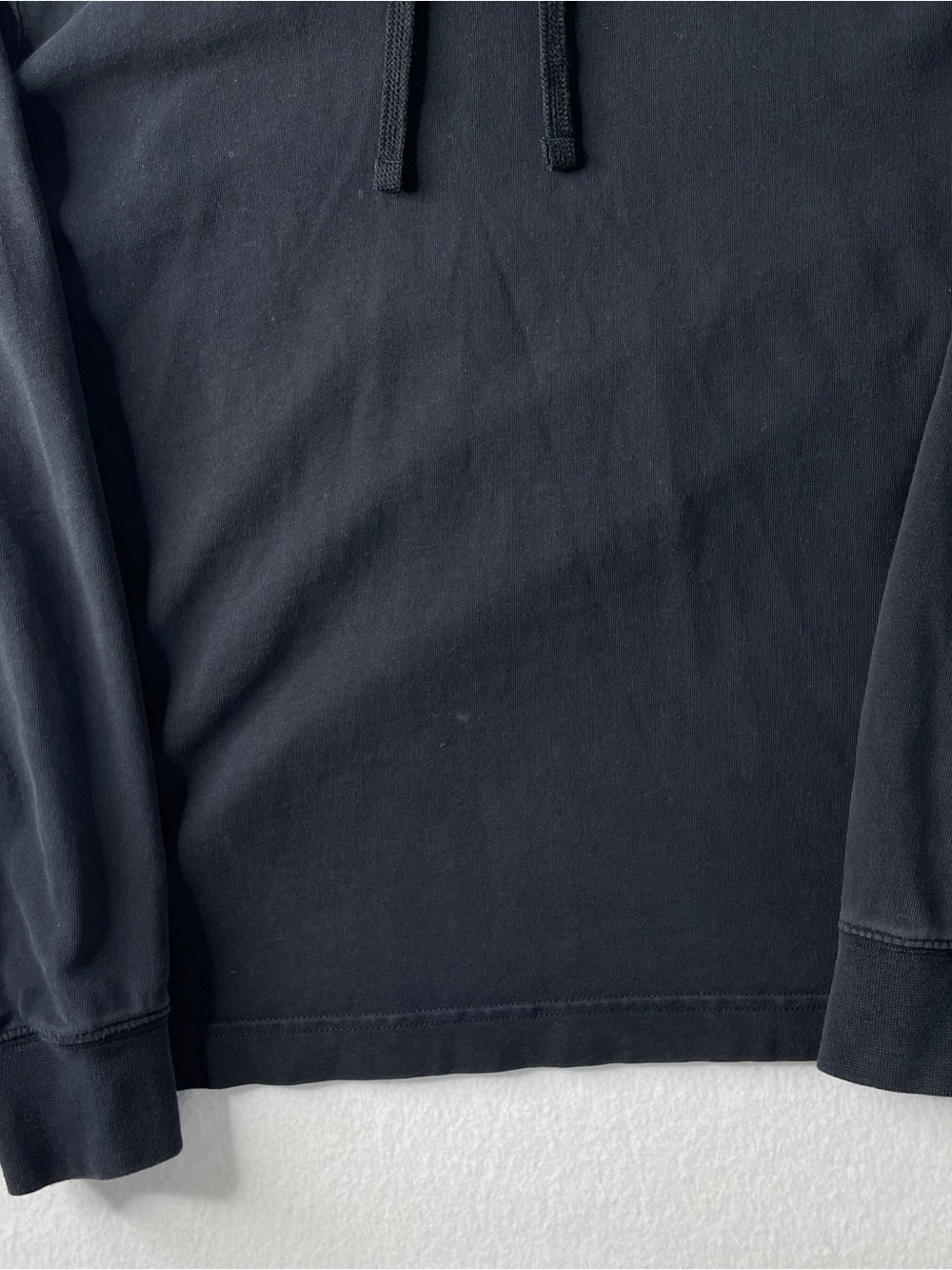 Nike Hoodie Men's Small Black Pullover Long Sleeve Lightweight Cotton Sporty - Picture 4 of 8